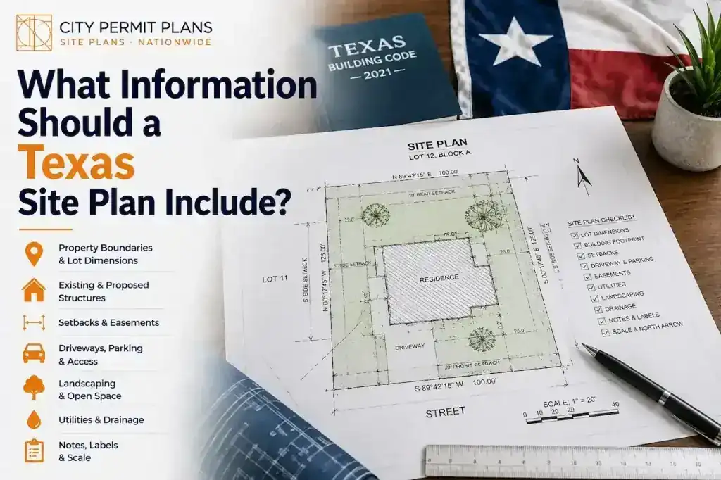 Texas site plan drafting
